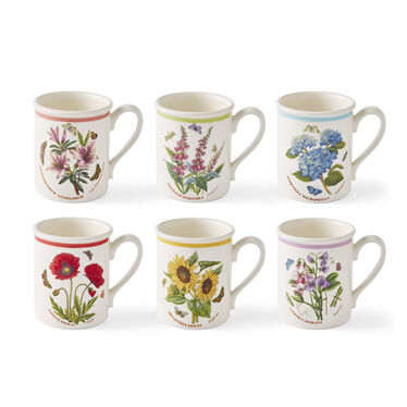 Botanic Garden Meadow Breakfast Mug Set of 6 Botanic Garden Meadow Breakfast Mug Set of 6